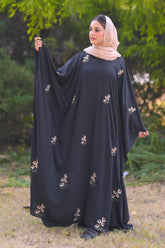 Hoor Black Bloom Kaftan