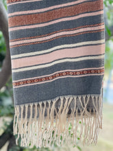 Grey Lining Cashmere Wool Hijab