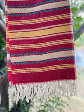 Red Lining Cashmere Wool Hijab