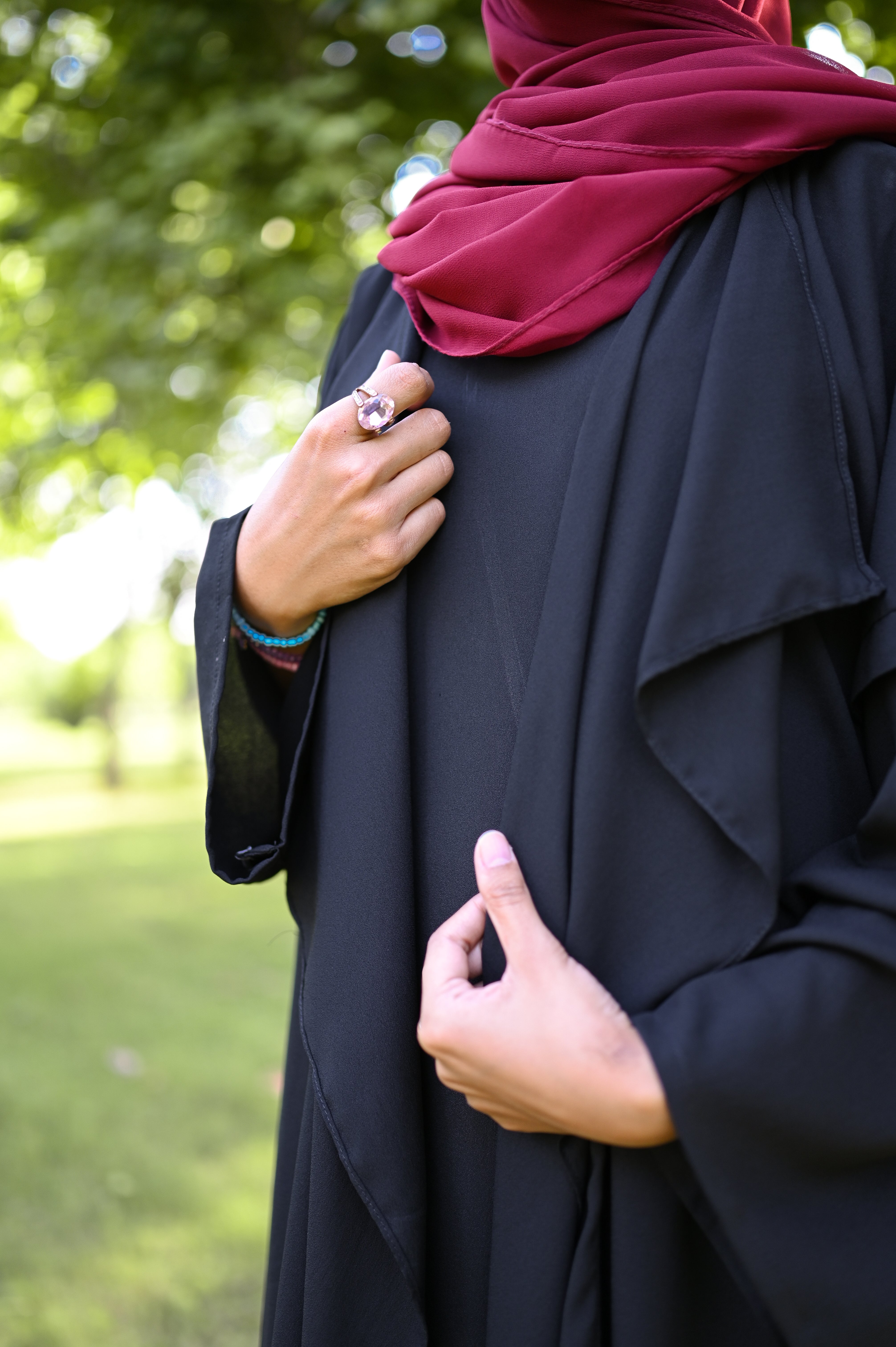 Black Majestic Abaya