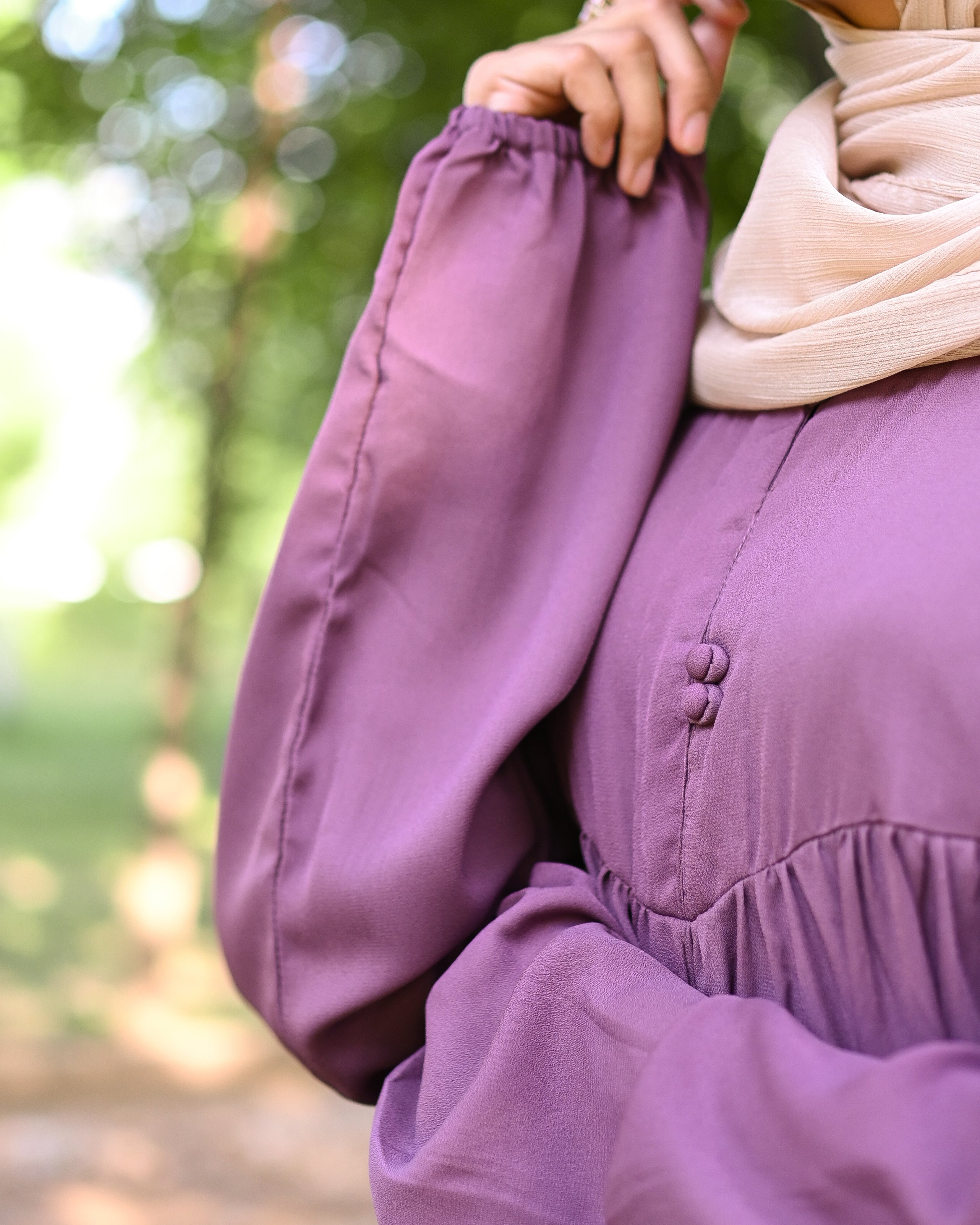 Teal Panel Abaya