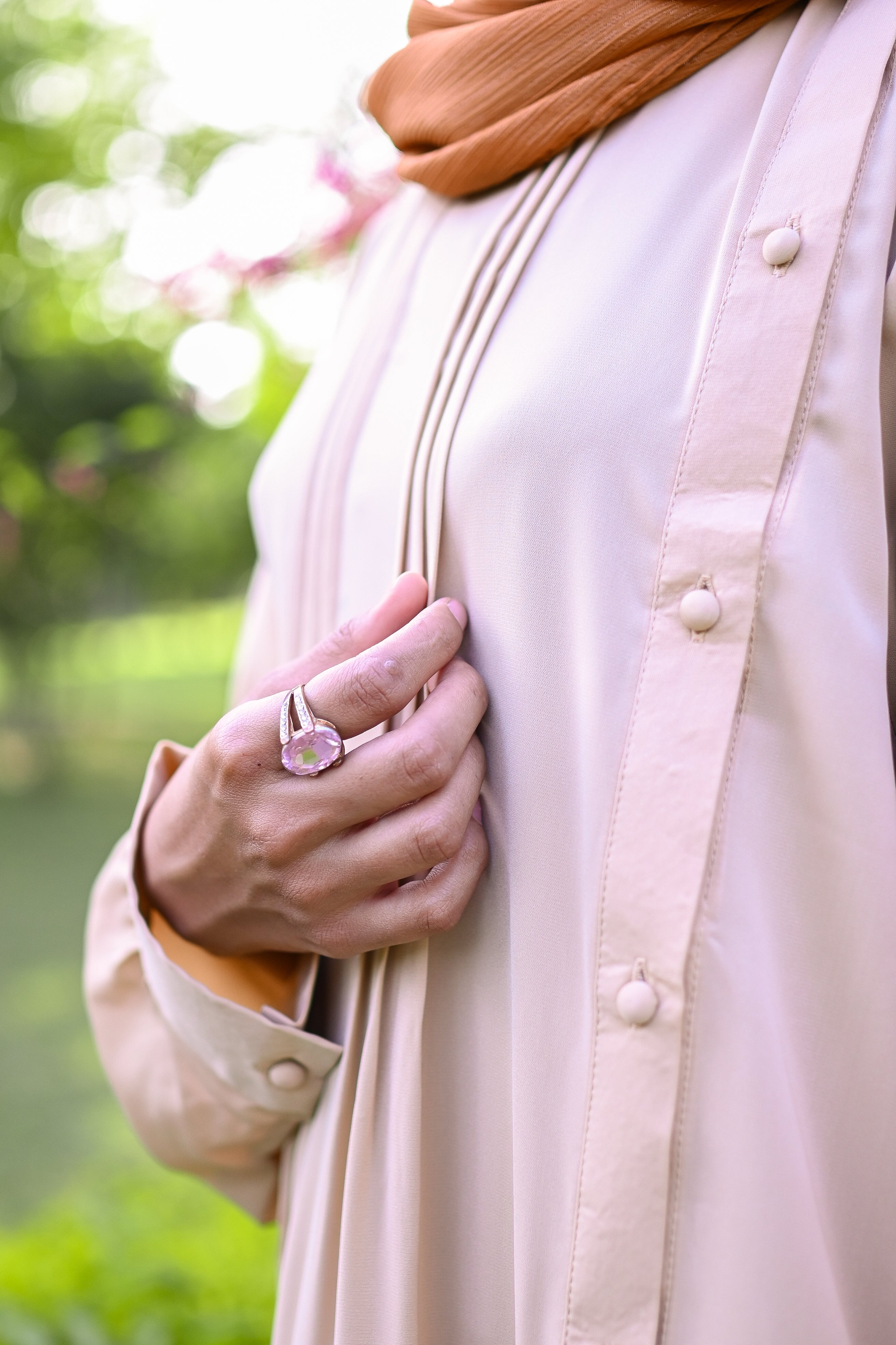 Skin Colored Abaya