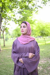 Chinese Violet Abaya