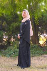 Hoor Black Bloom Kaftan