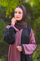 Safiya Stone Purple Leaf Abaya