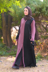 Safiya Stone Purple Leaf Abaya