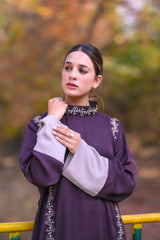 Zaynah Chocolate Thread Abaya