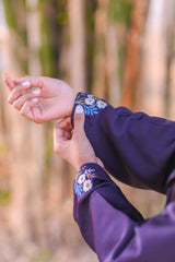 Zunaira Orchid Bloom Coat Abaya