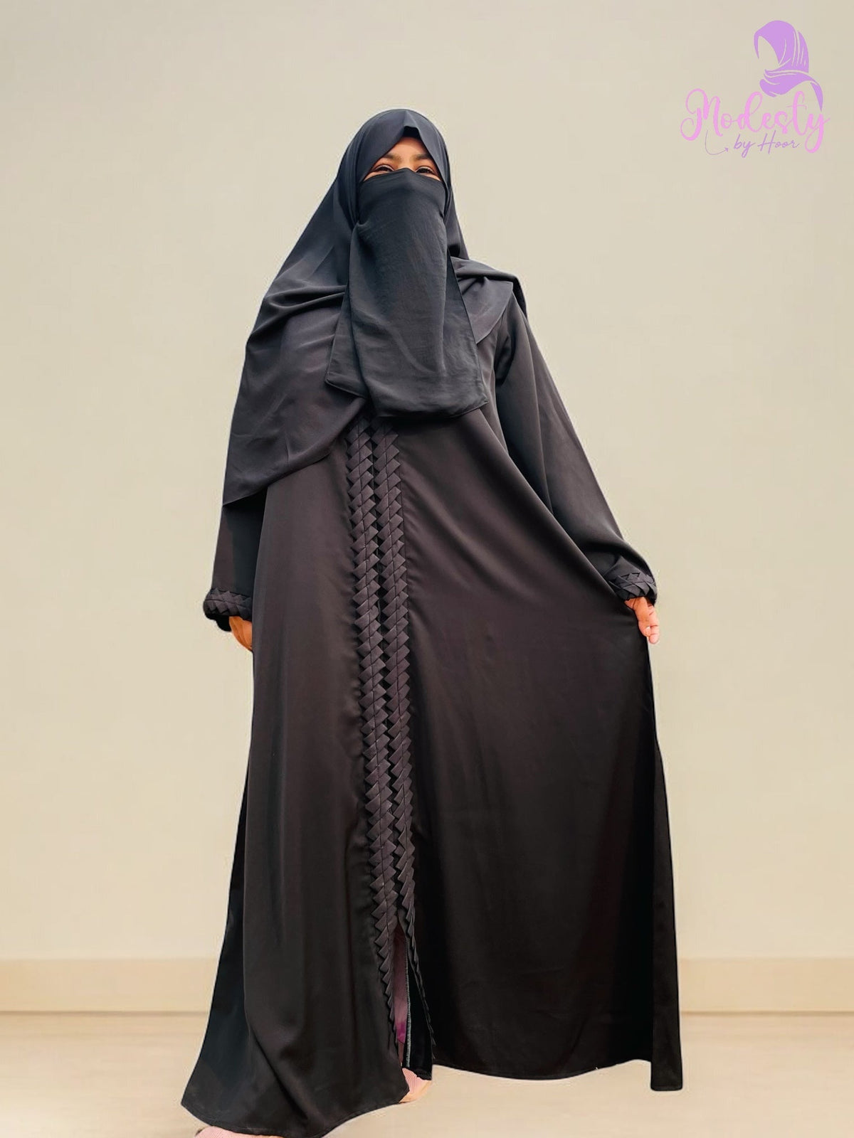 Black Majestic Abaya