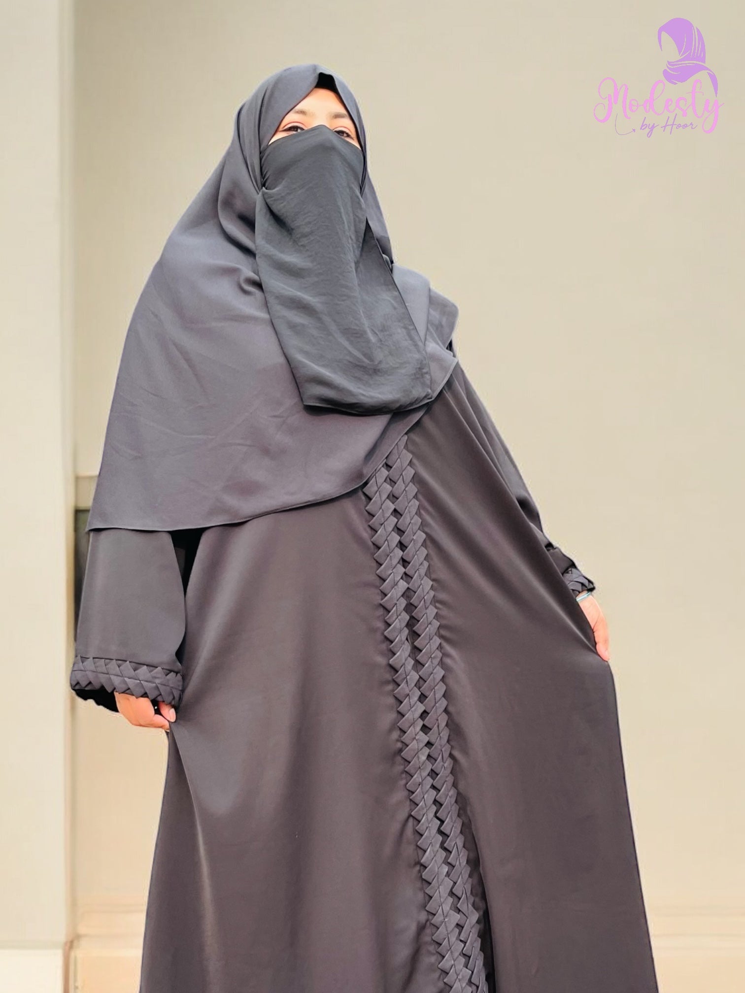 Black Majestic Abaya