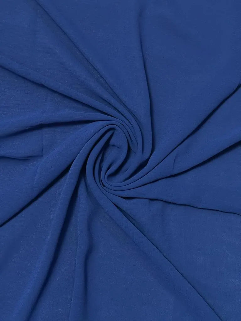 Blue Georgette Hijab