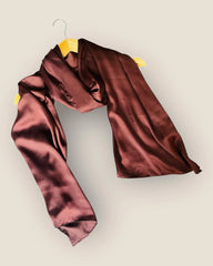 Chocolate Brown Serenity Silk Hijab