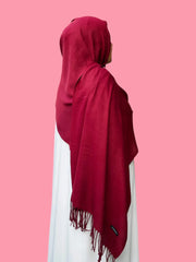 Burgundy Cashmere Hijab