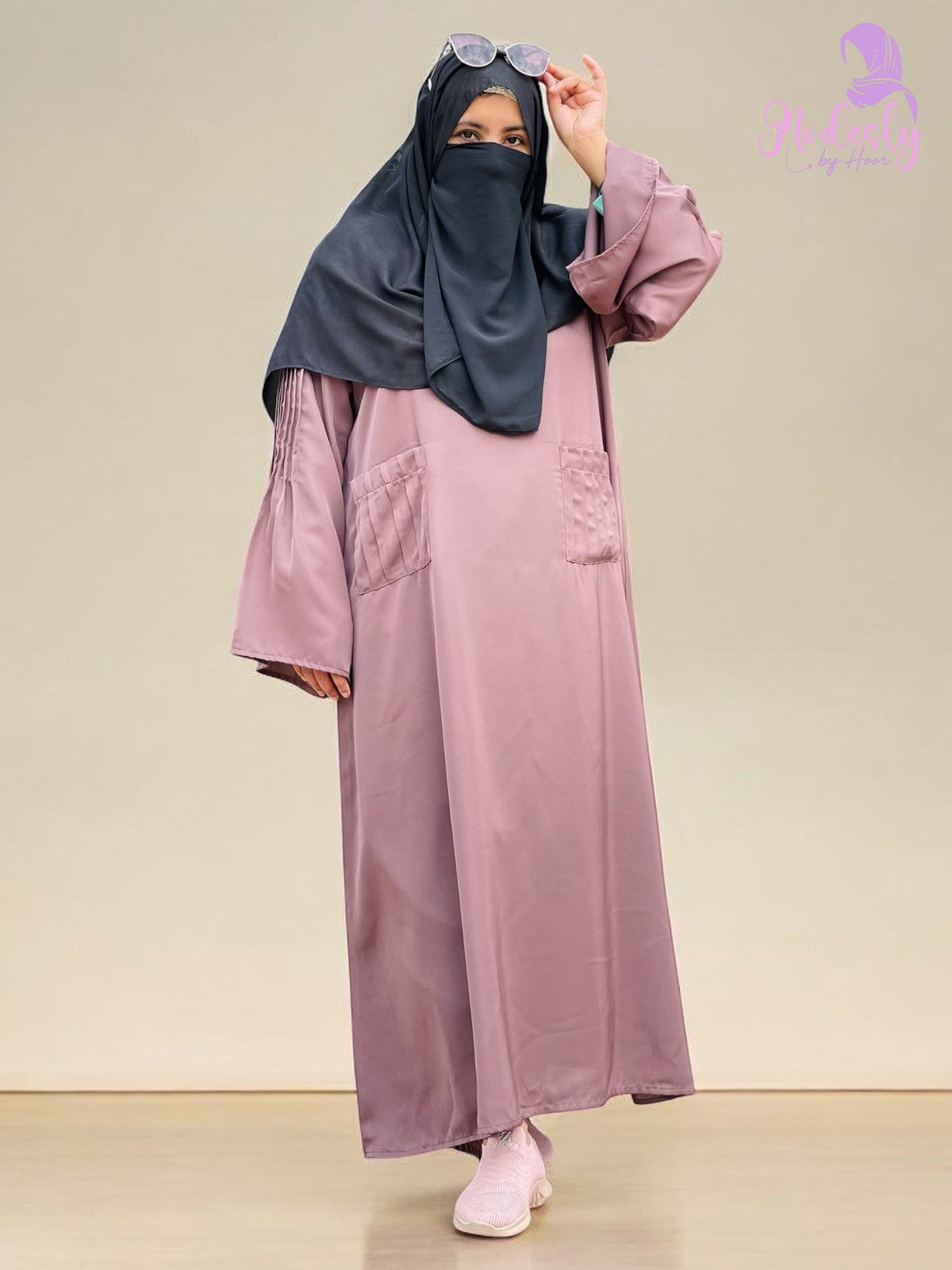 Chinese Violet Abaya