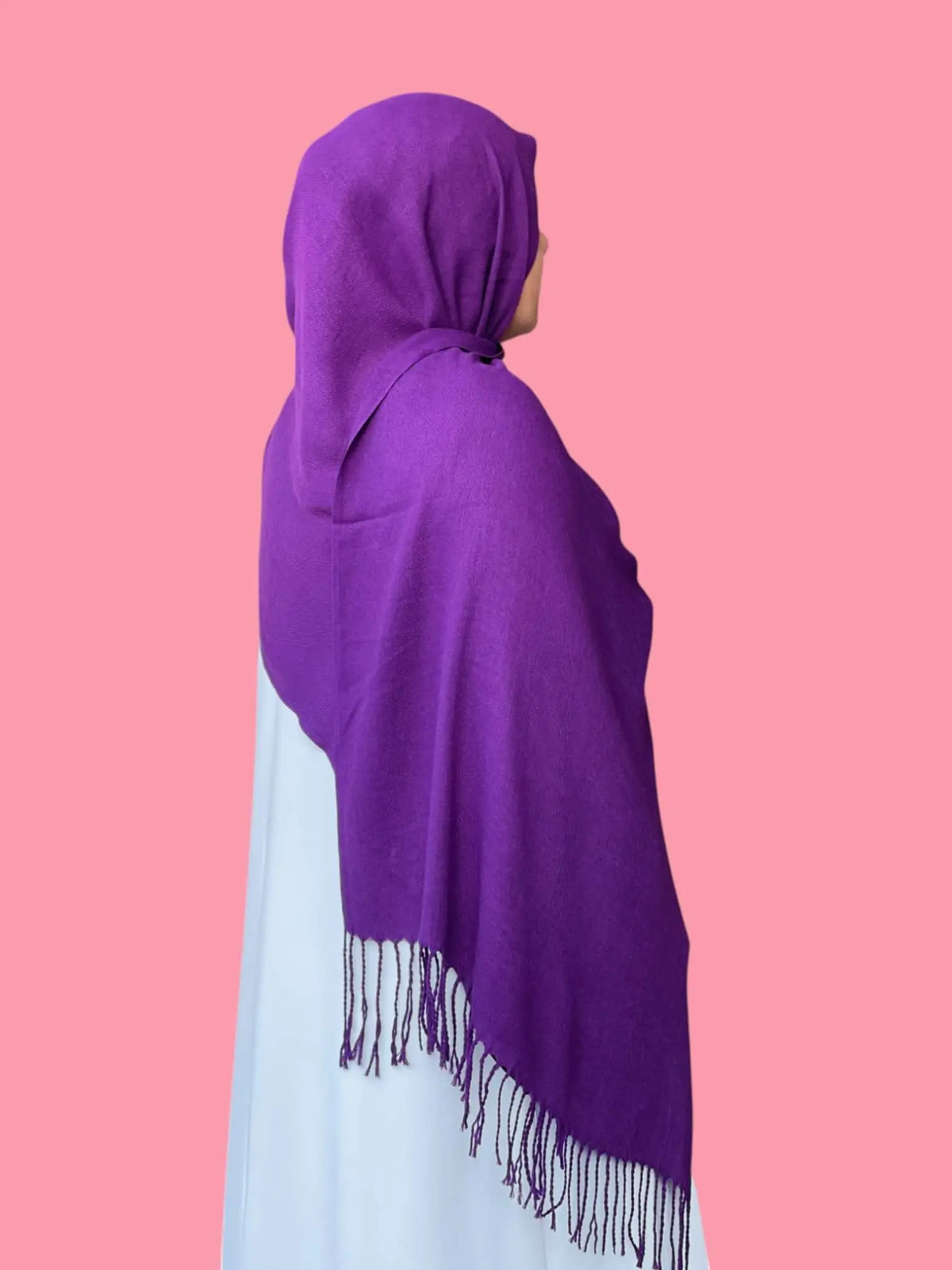 Dark Purple Cashmere Hijab