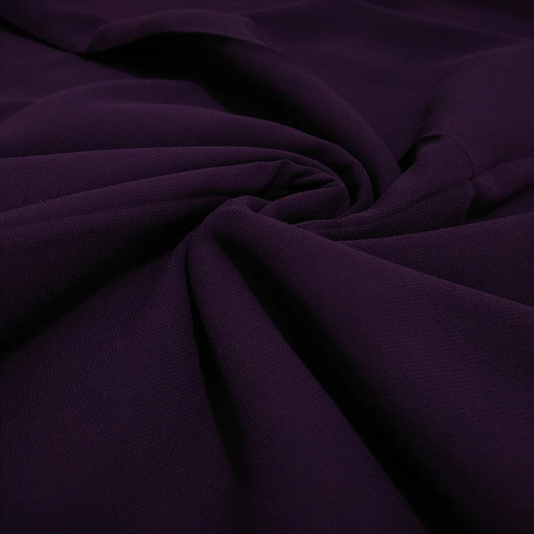 Dark Purple Georgette Hijab