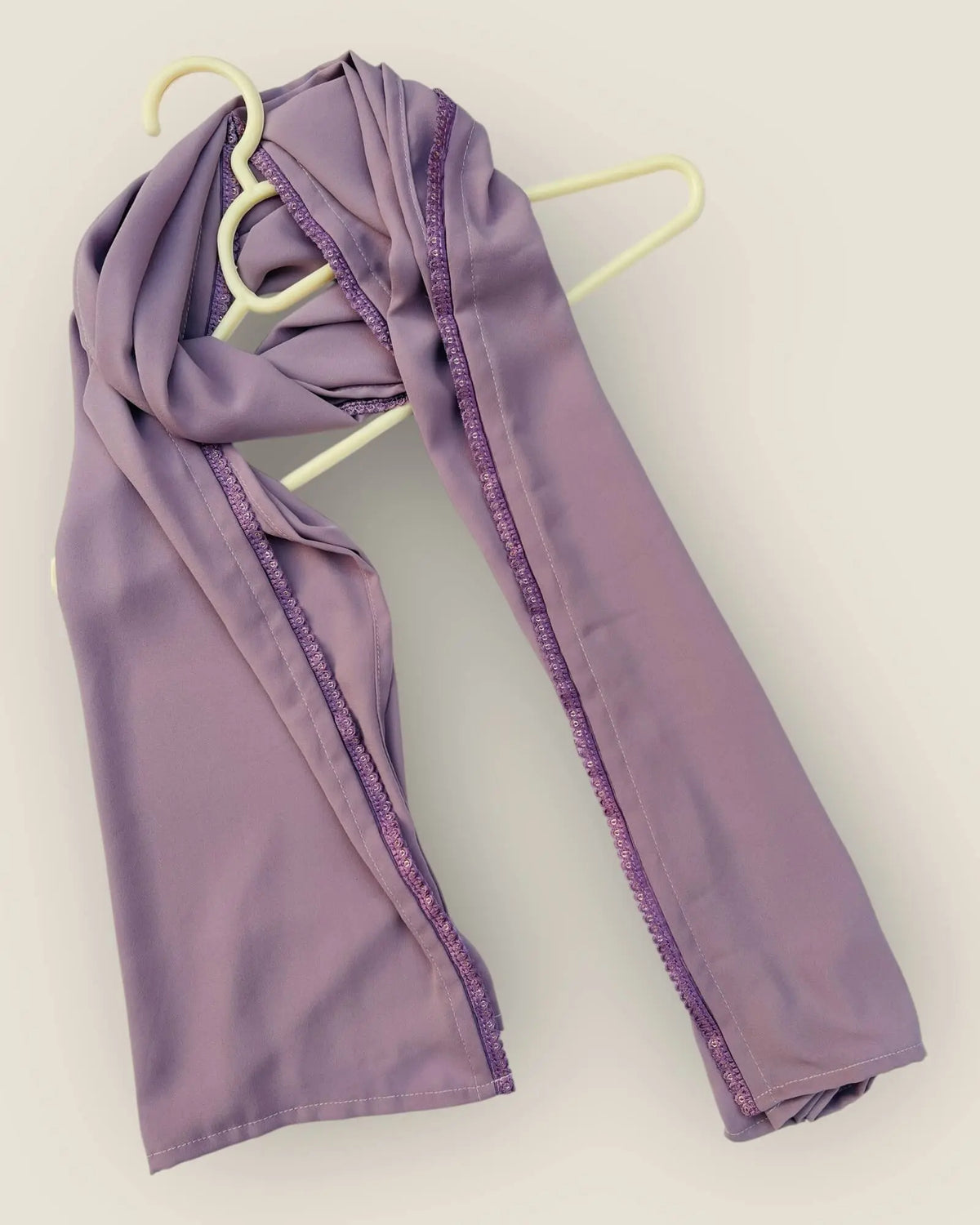 Lavender Laced Georgette Hijab
