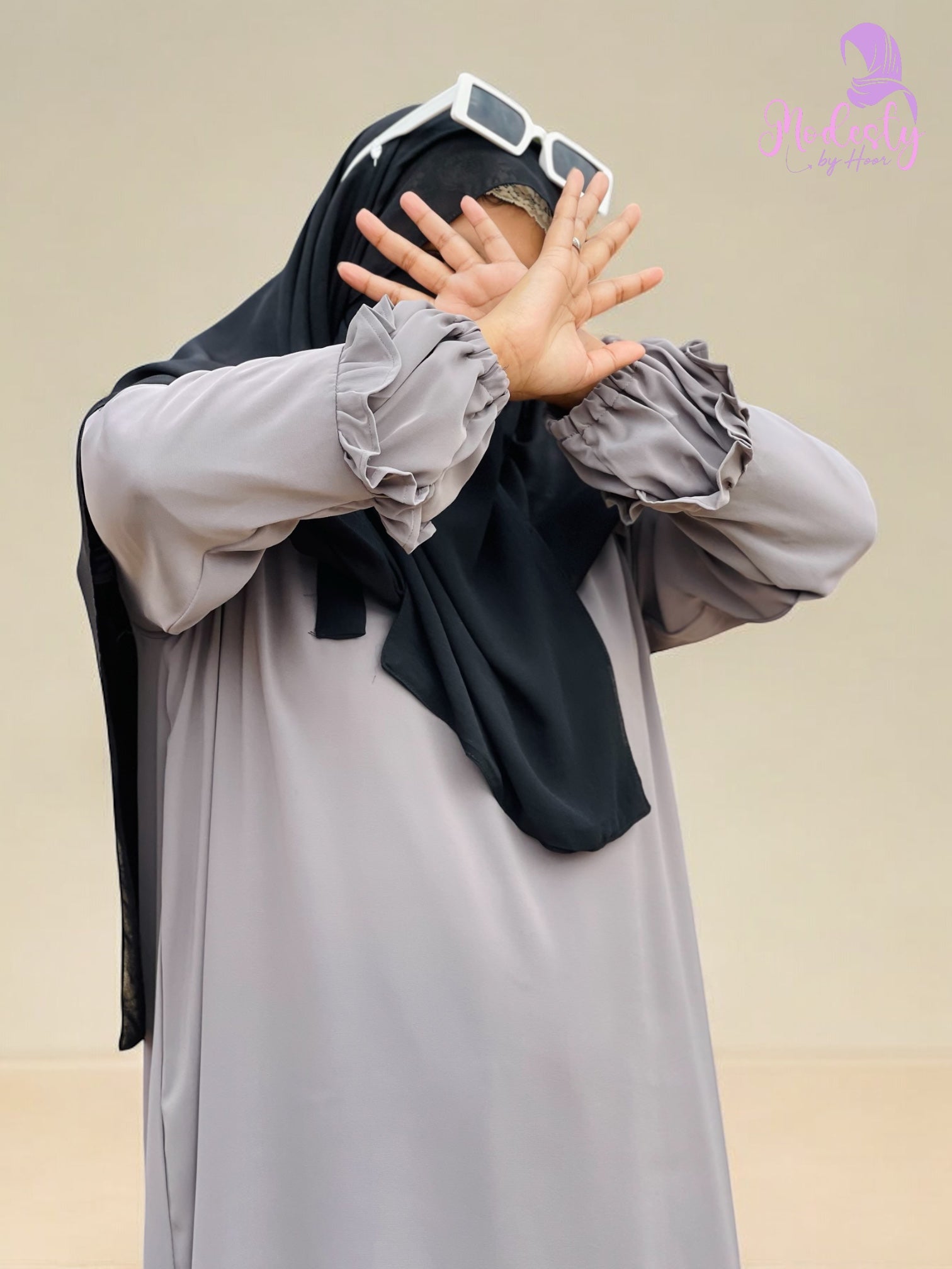 Grey Modern Abaya