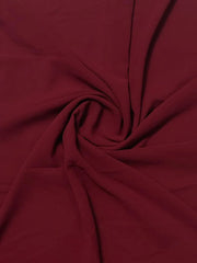 Maroon Georgette Hijab