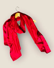 Maroon Pearl Charm Hijab