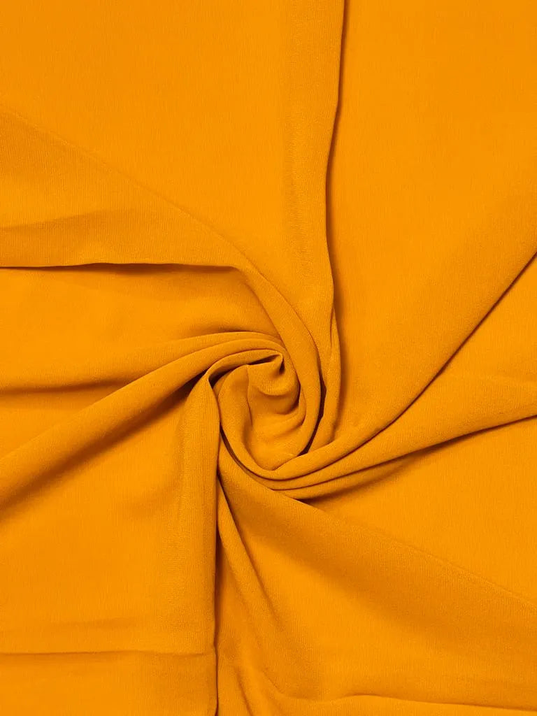 Mustard Yellow Georgette Hijab