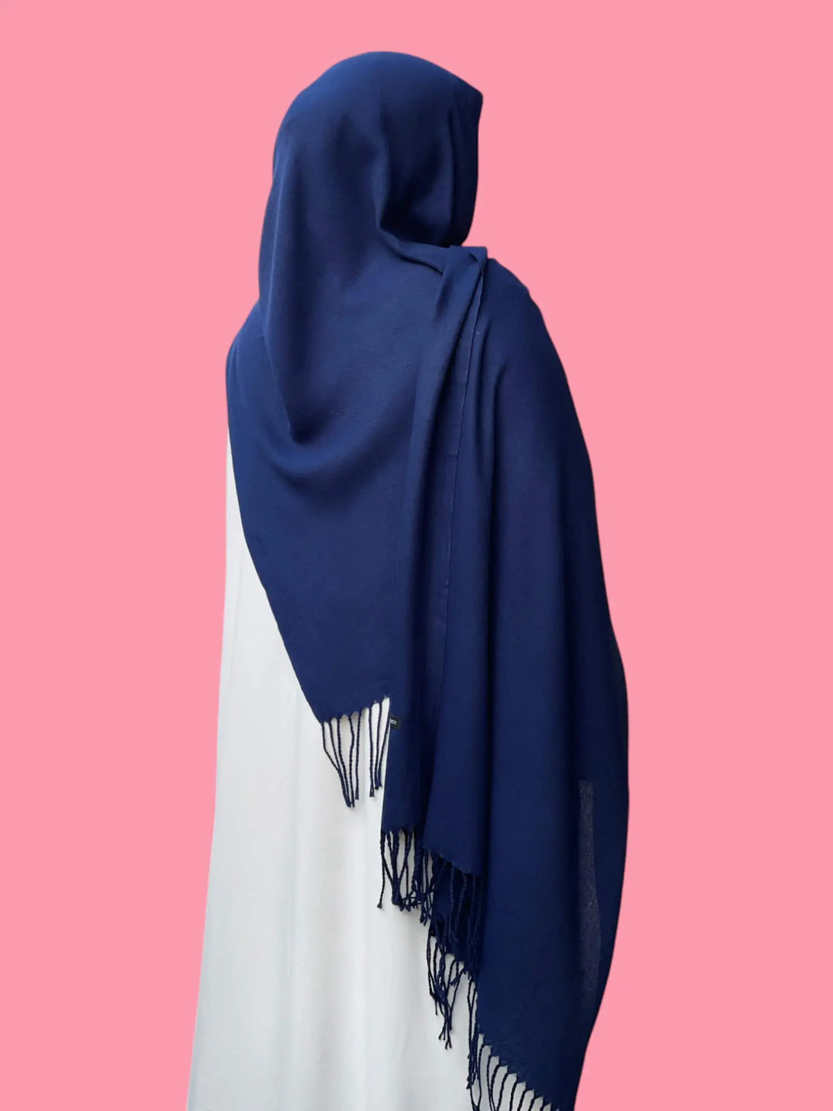 Navy Blue Cashmere Hijab