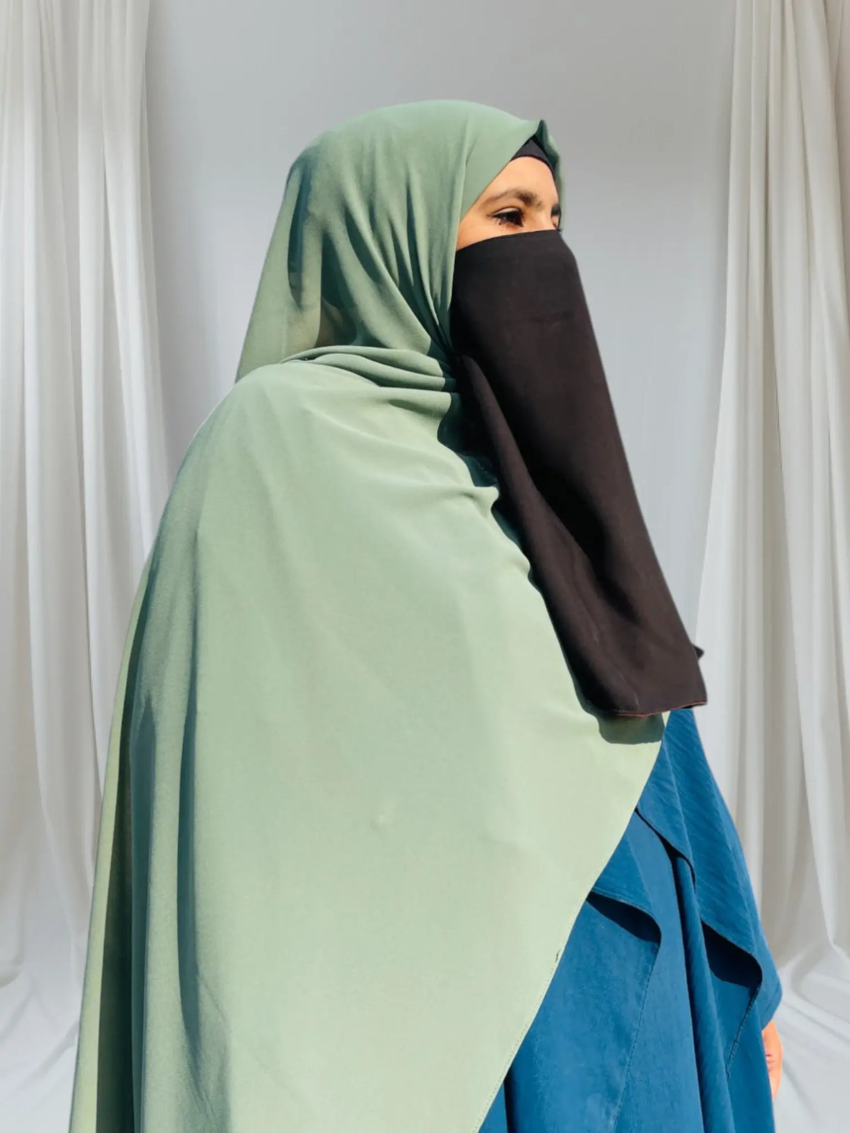 Pistachio Green Chiffon Hijab