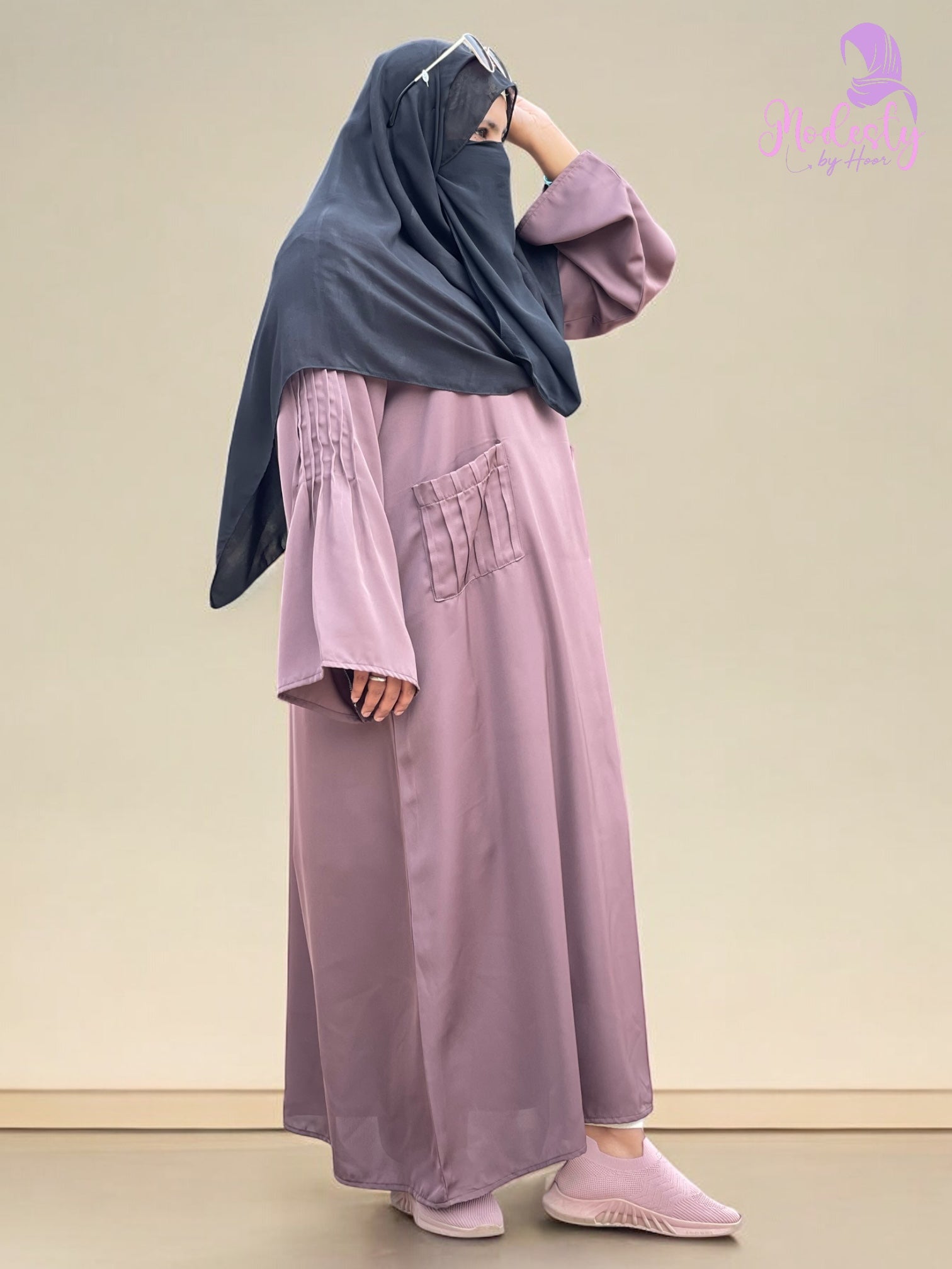 Chinese Violet Abaya