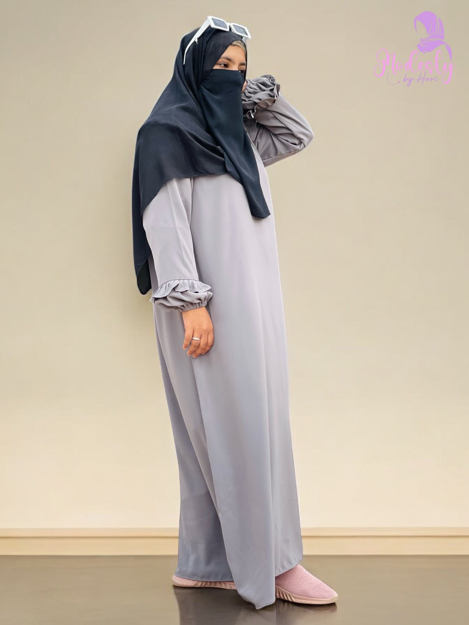 Grey Modern Abaya