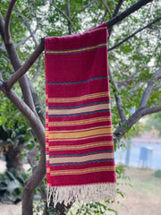 Red Lining Cashmere Wool Hijab