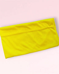 Vibrant Yellow Polyester Hijab Cap