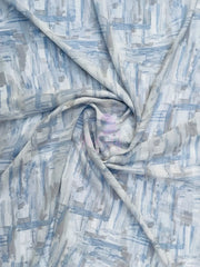 whitish abstract marble printed chiffon hijab