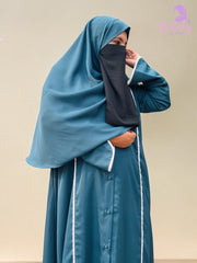 Teal Panel Abaya