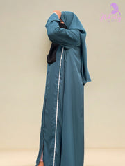 Teal Panel Abaya